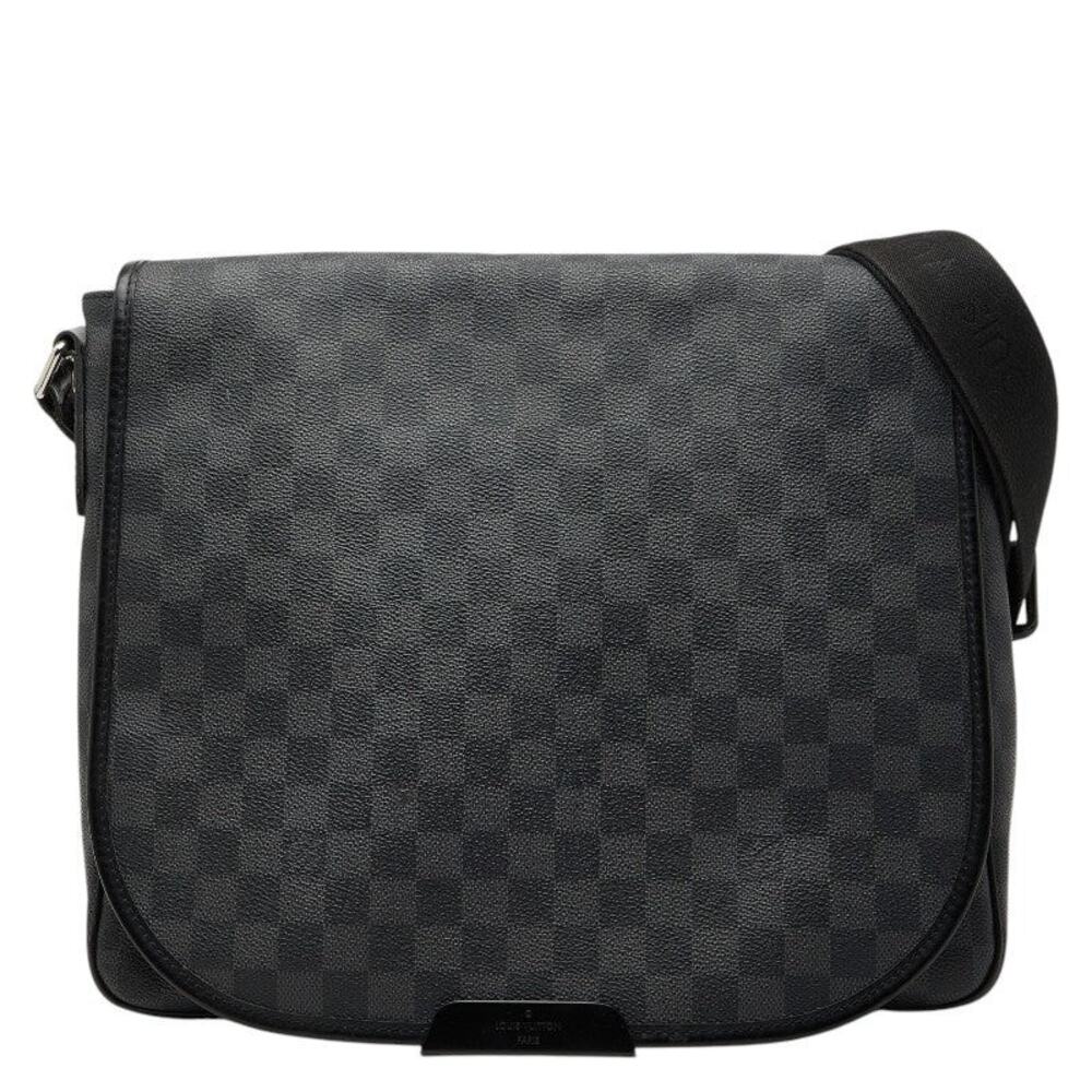 Louis Vuitton Damier Graphite Daniel MM Shoulder Bag Black